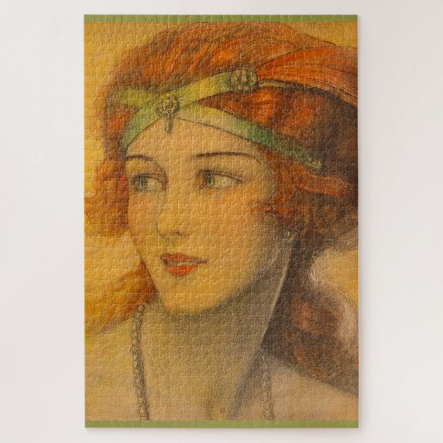 1919 gorgeous redhead jigsaw puzzle (Vertical)
