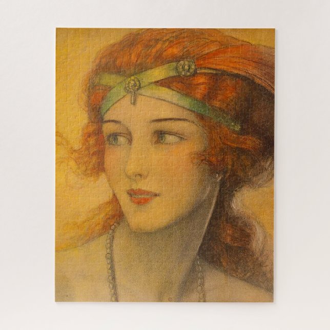 1919 gorgeous redhead jigsaw puzzle (Vertical)