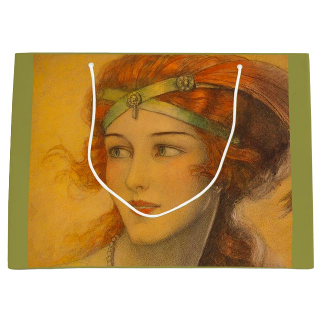 1919 gorgeous redhead  large gift bag (Front)