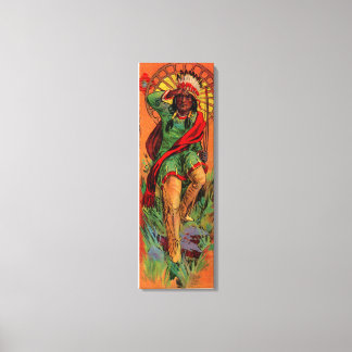 1919 Native American Indian illustration Canvas Print