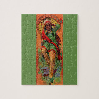 1919 Native American Indian illustration Jigsaw Puzzle
