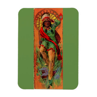 1919 Native American Indian illustration Magnet