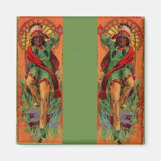 1919 Native American Indian illustration Magnet