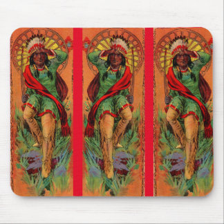 1919 Native American Indian illustration Mouse Pad