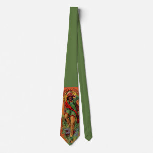 1919 Native American Indian illustration Neck Tie