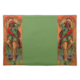 1919 Native American Indian illustration Placemat