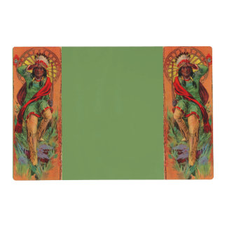 1919 Native American Indian illustration Placemat