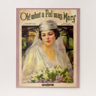 1919 Oh! What a Pal Was Mary song sheet Jigsaw Puzzle