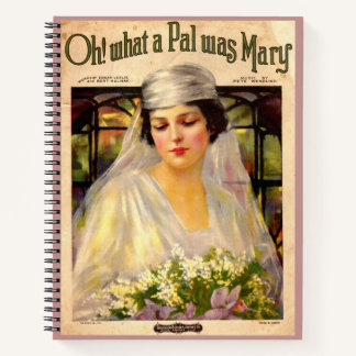 1919 Oh! What a Pal Was Mary song sheet Notebook