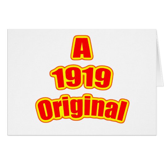 1919 Original Red Cards (Front Horizontal)