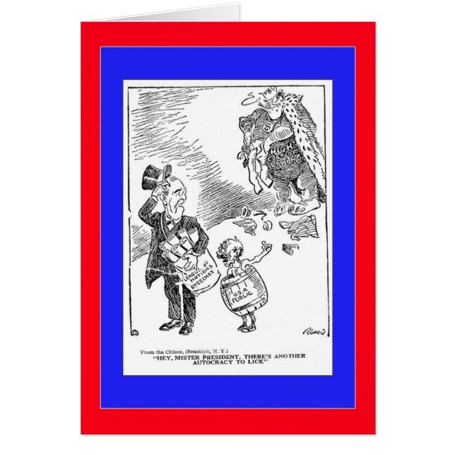 1919 Political Cartoon Cards (Front)