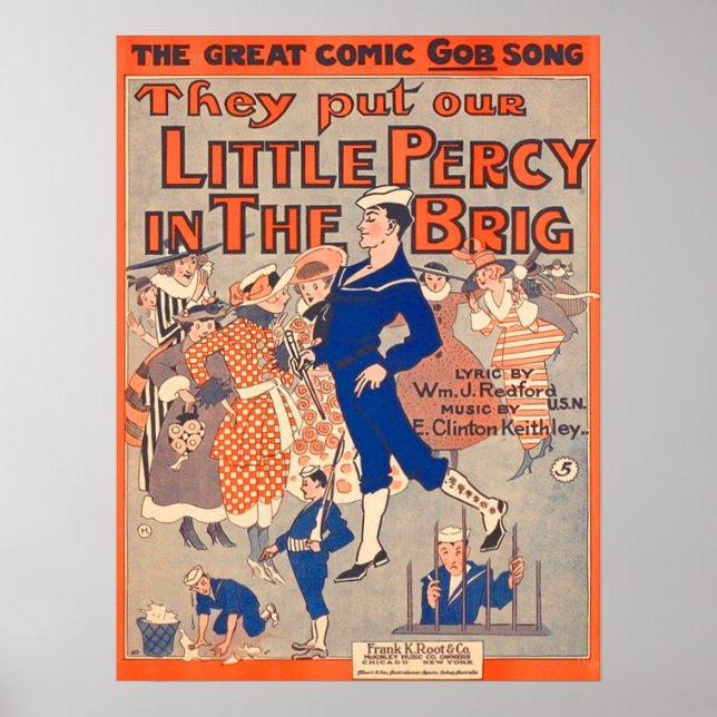  1919 They Put Our Little Percy in the Brig  Poster (Front)