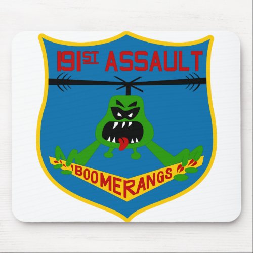 191st AHC Boomerangs Patch_only Mouse Pad