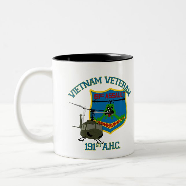 191st AHC (Vietnam Ver2) Two-Tone Coffee Mug (Left)
