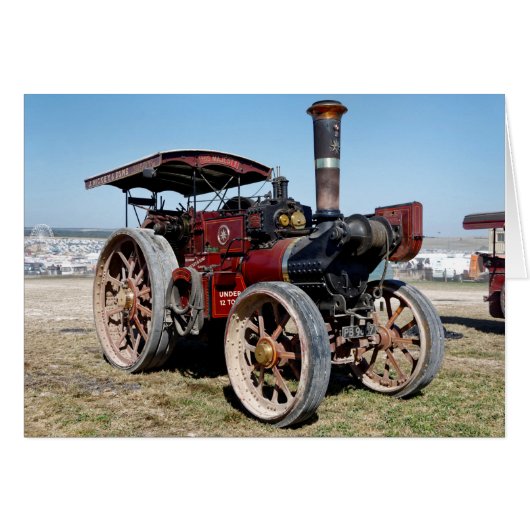 1920 Burrell 6nhp Road Locomotive and Crane Engine Cards (Front Horizontal)