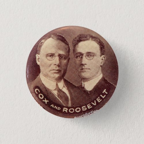 1920 CoxRoosevelt reproduction Button