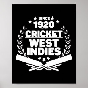1920 Cricket West Indies Cricket Player Poster