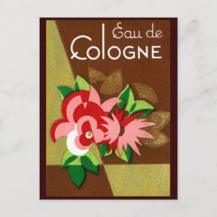1920 Eau de Cologne perfume Postcard