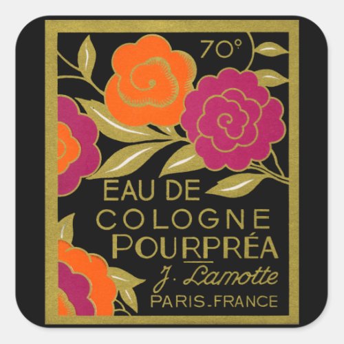 1920 Eau de Cologne Pourprea perfume Square Sticker