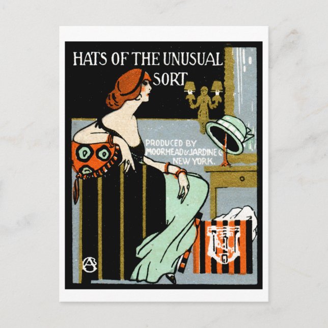 1920 Fashion Poster Postcard (Front)