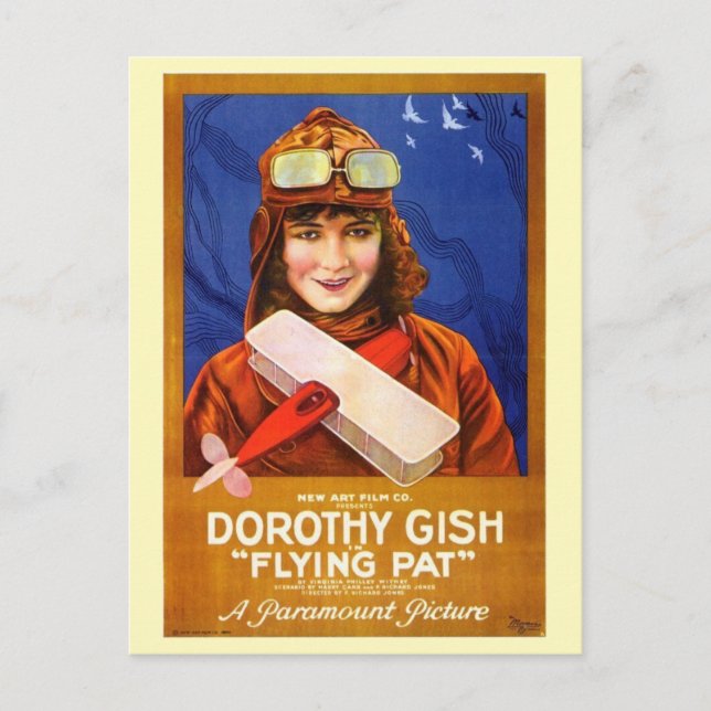 1920 film Flying Pat Postcard (Front)
