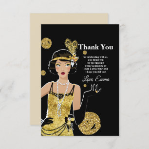 1920 flapper girl gatsby , Art Deco Invitation