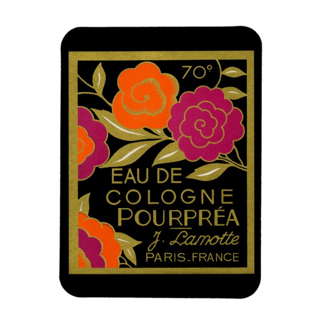 1920 French Eau de Cologne Pourprea perfume Magnet (Vertical)