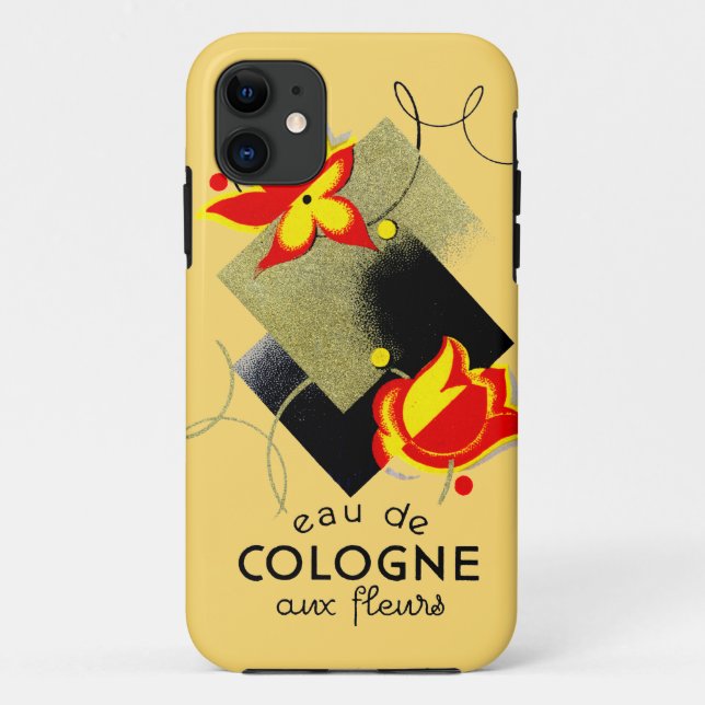 1920 French Floral perfume Case-Mate iPhone Case (Back)