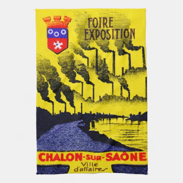 1920 French Industrial Expo Towel (Vertical)