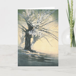 1920 Frosty Tree Holiday Card