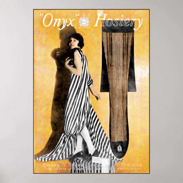 1920 Hosiery Ad - Cute and Artistic Poster (Front)