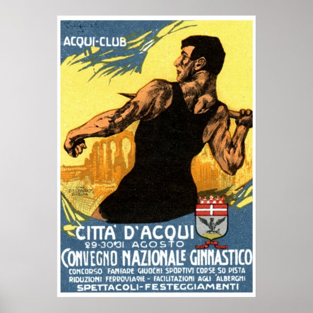 1920 Italian Gymnastics Poster (Front)