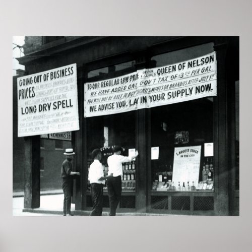 1920 KENTUCKY GOES DRY _ PROHIBITION POSTER