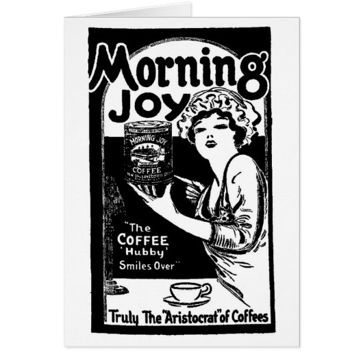 1920 Morning Joy Coffee Newspaper Ad Card (Front)