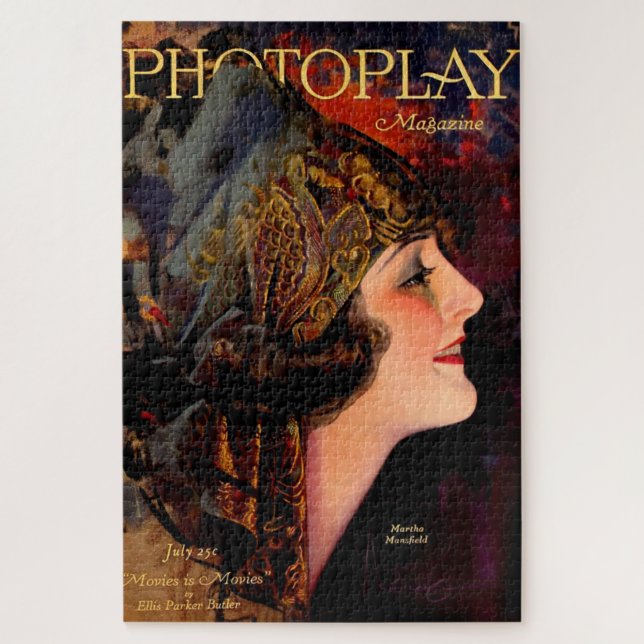 1920 Photoplay magazine cover Jigsaw Puzzle (Vertical)