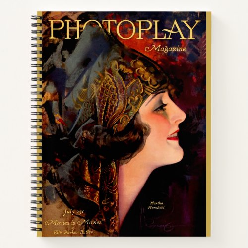 1920 Photoplay magazine cover Notebook