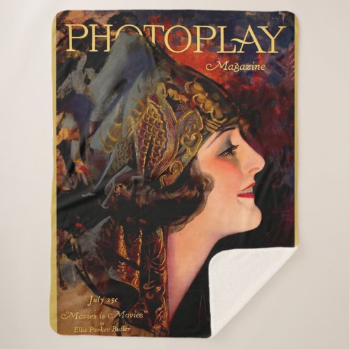 1920 Photoplay magazine cover Sherpa Blanket