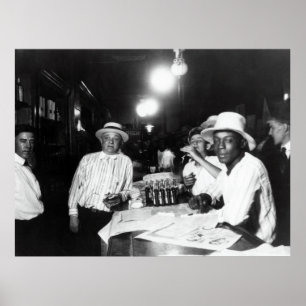 1920 PROHIBITION BEGINS TOMORROW - SALOON POSTER