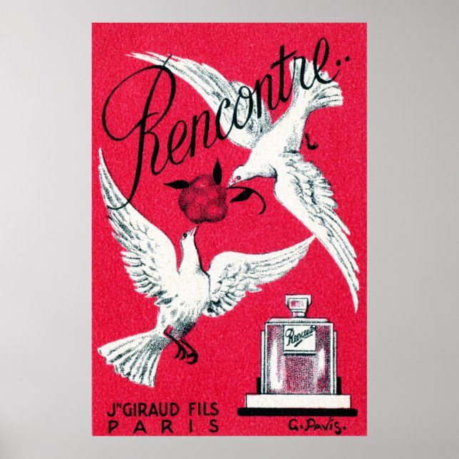 1920 Rencontre Perfume Poster (Front)
