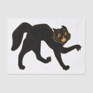 1920 Scary Black Cat Tissue Paper