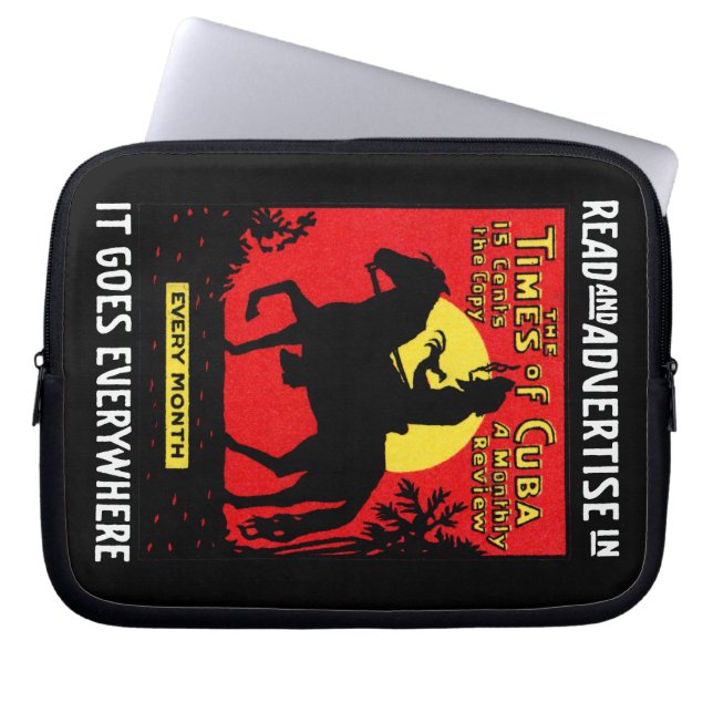 1920 The Times of Cuba Laptop Sleeve (Front)