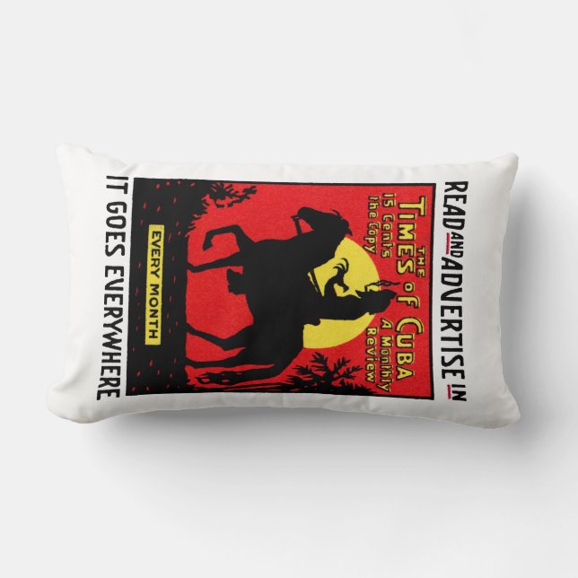 1920 The Times of Cuba Lumbar Pillow (Front)