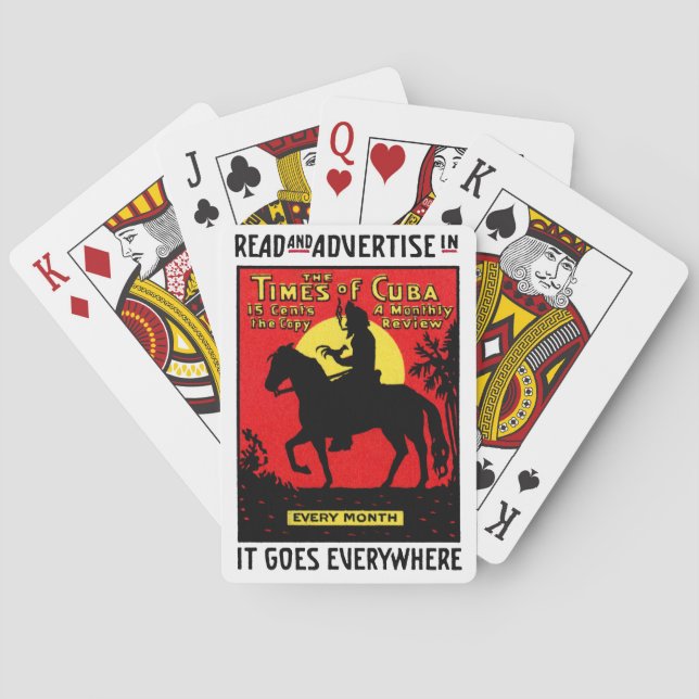 1920 The Times of Cuba Poker Cards (Back)