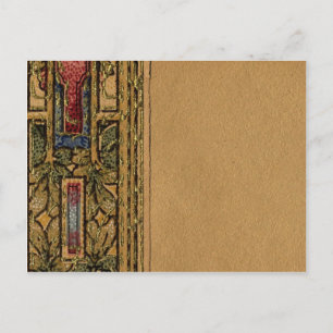 1920 Wallpaper Abstract Border Postcard