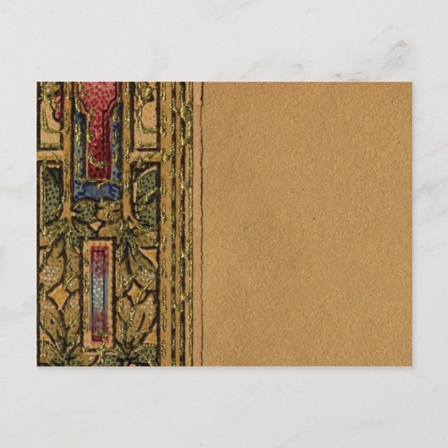 1920 Wallpaper Abstract Border Postcard (Front)