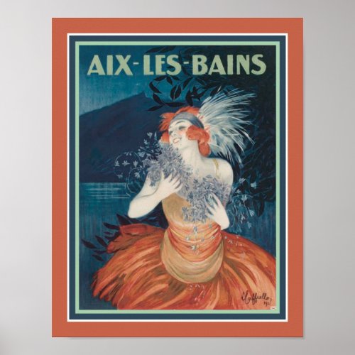 1920s Aix_Les_Bains Deco Resort Ad Poster