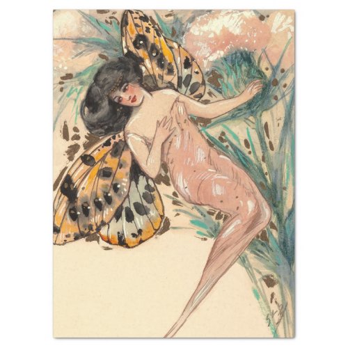 1920s Art Deco Art Nouveau Fairy Fairies  Tissue Paper