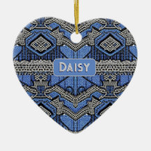 1920s Art Deco Blue & Silver beads - add own name