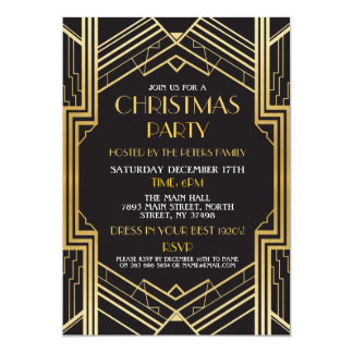 Great Gatsby Holiday Party Invitations 8