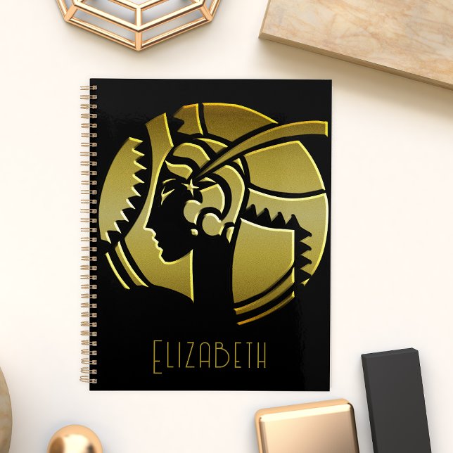1920's Art Deco Diva in Gold Planner (Creator Uploaded)